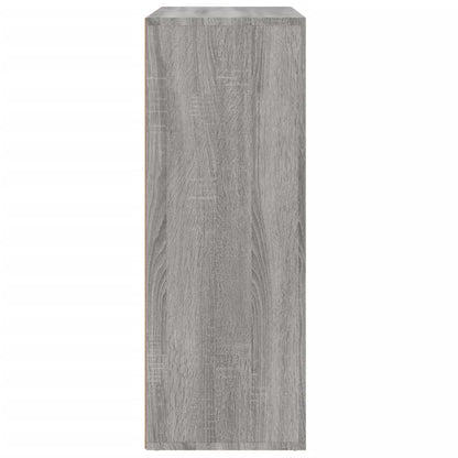 Dressoirs 2 st 60x31x84 cm bewerkt hout grijs sonoma eikenkleur