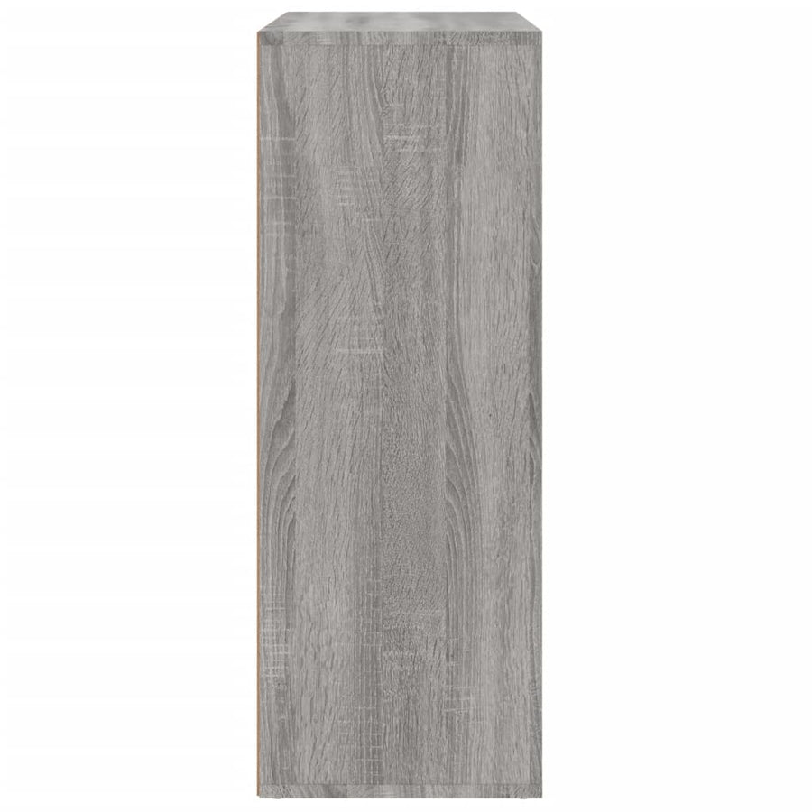 Dressoirs 2 st 60x31x84 cm bewerkt hout grijs sonoma eikenkleur