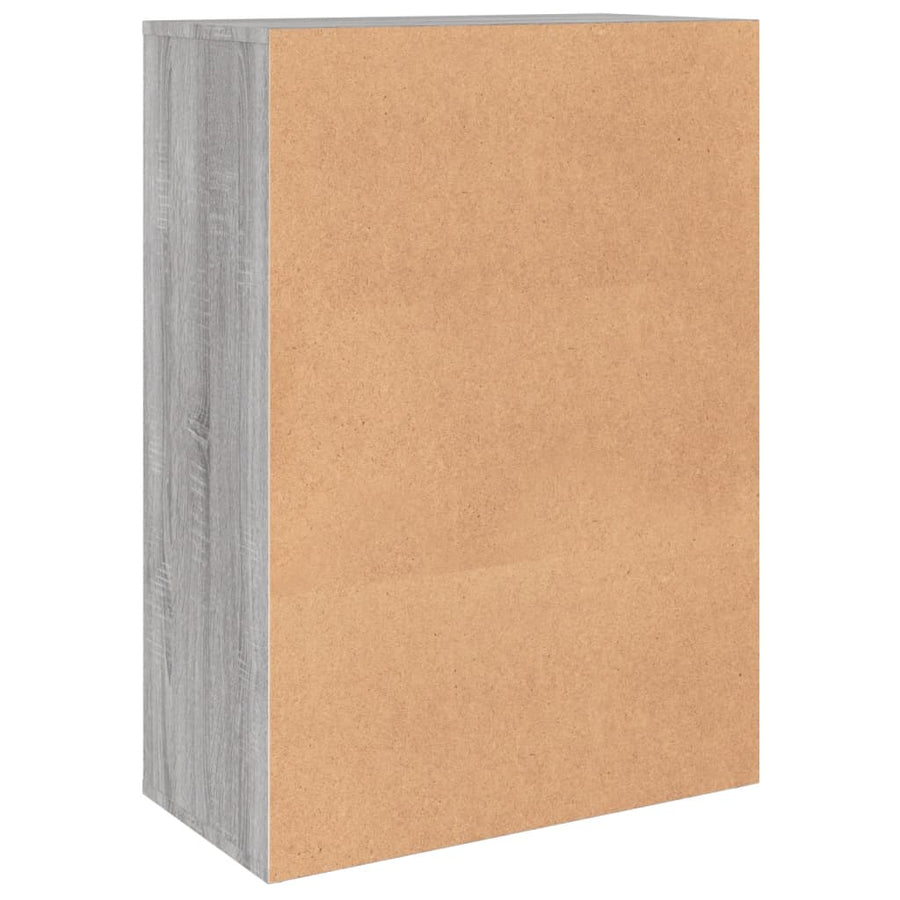 Dressoirs 2 st 60x31x84 cm bewerkt hout grijs sonoma eikenkleur