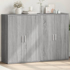 Sideboards 2 pcs 60x31x84 cm engineered wood grey sonoma oak colour