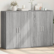 Dressoir 60x31x84 cm bewerkt hout grijs
