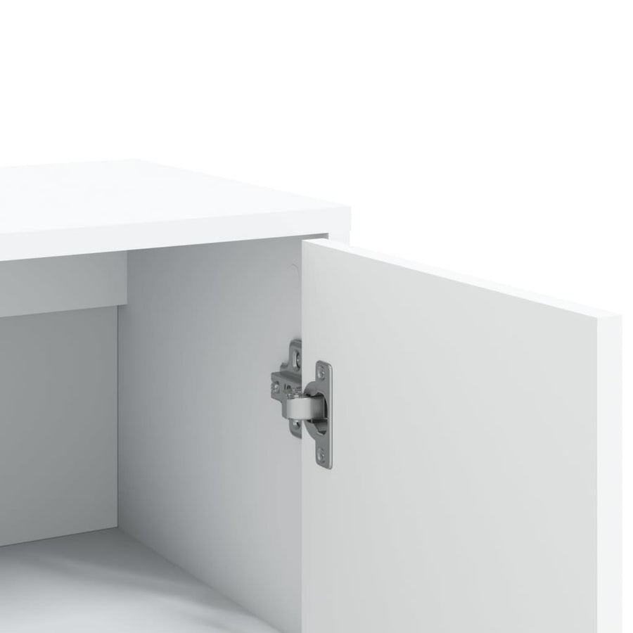 Dressoirs 3 st 60x31x84 cm bewerkt hout wit