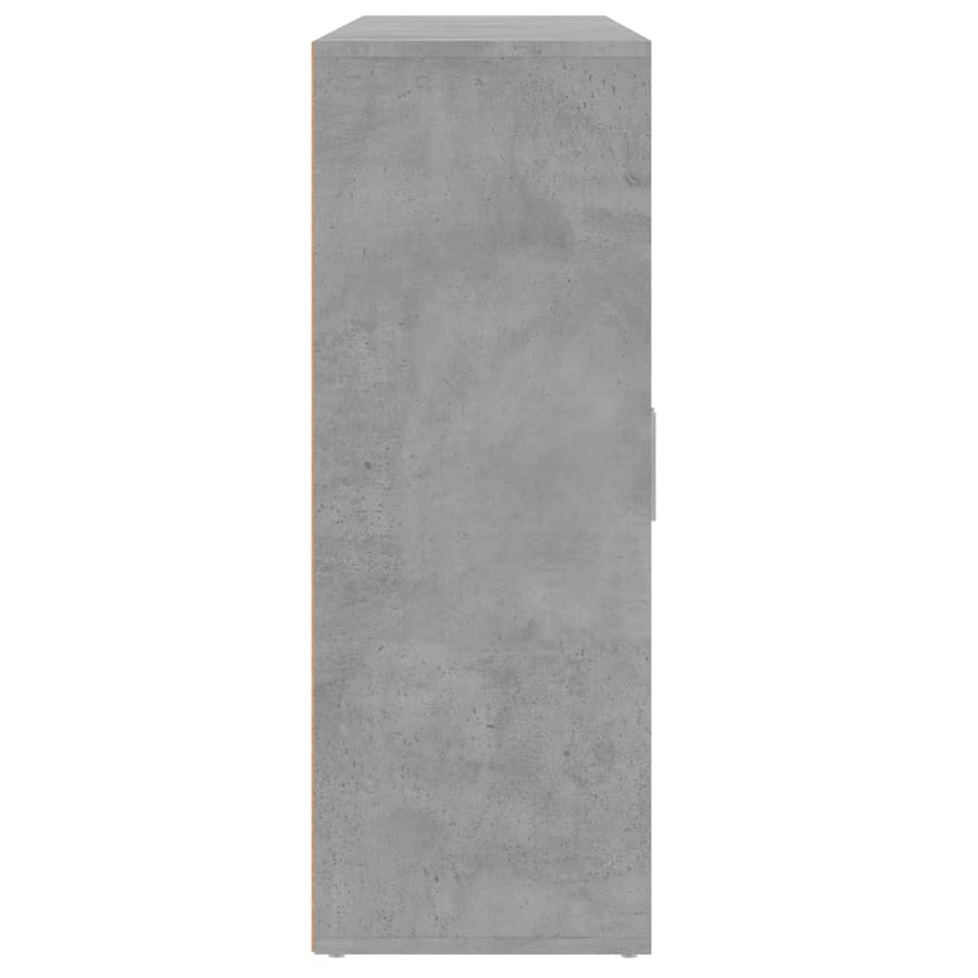 Dressoirs 3 st 60x31x84 cm bewerkt hout betongrijs