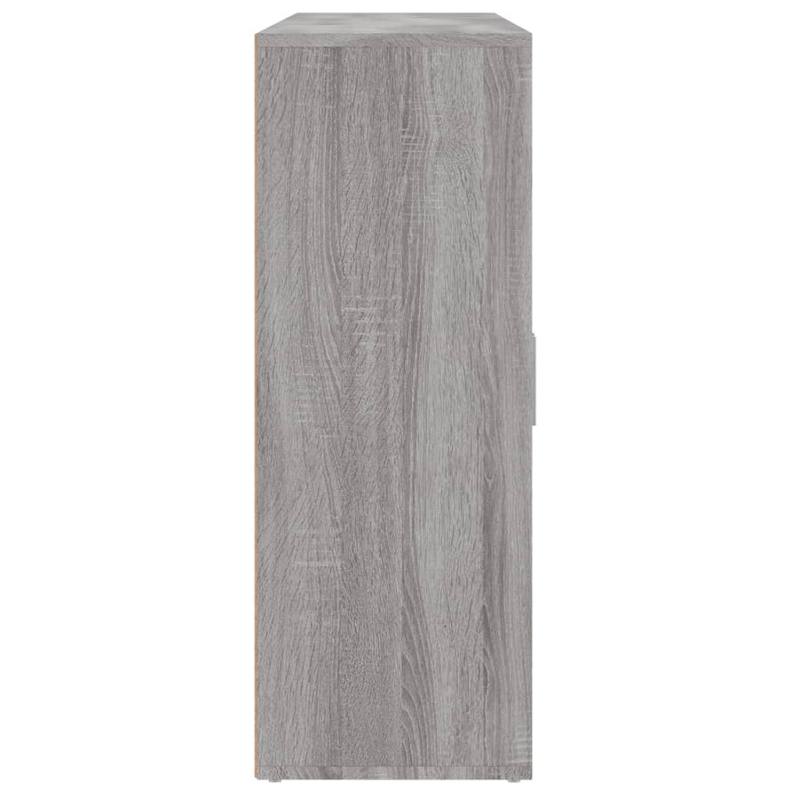 Dressoirs 3 st 60x31x84 cm bewerkt hout grijs sonoma eikenkleur