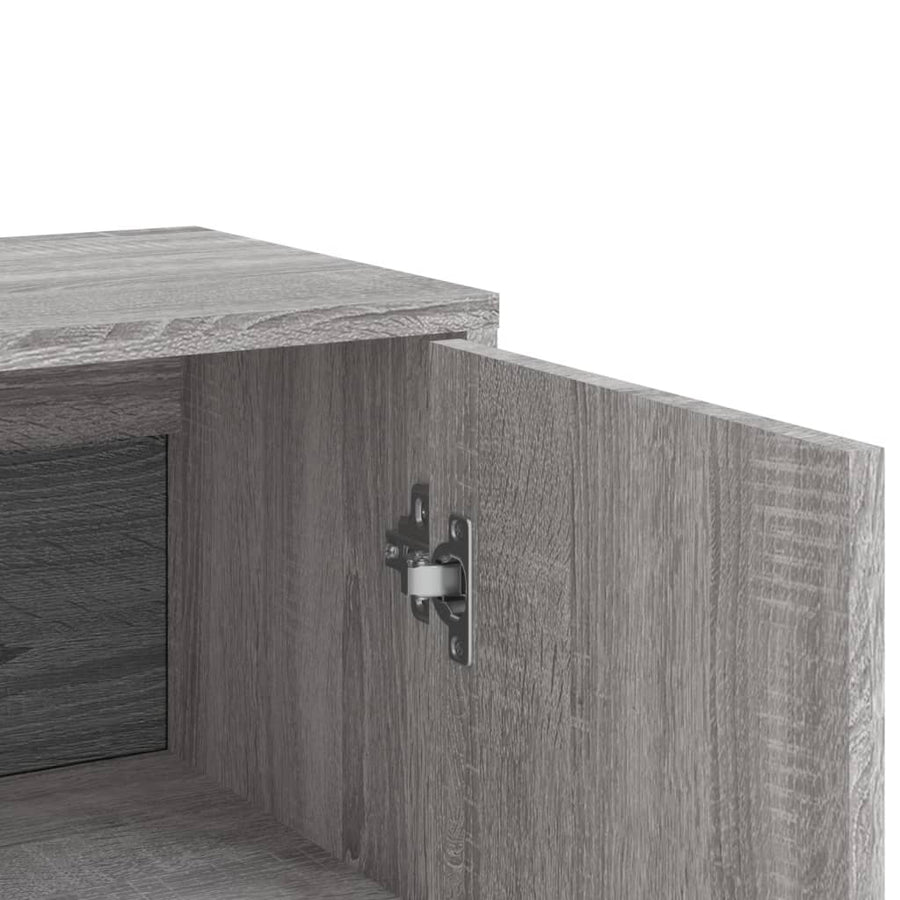 Dressoirs 3 st 60x31x84 cm bewerkt hout grijs sonoma eikenkleur