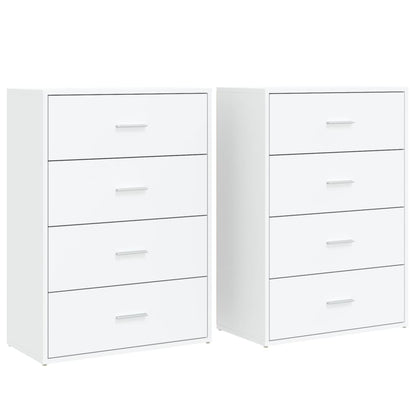 Dressoirs 2 St 60X31X84 Cm Bewerkt Hout Wit