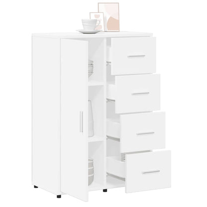 Dressoirs 2 st 60x31x84 cm bewerkt hout wit