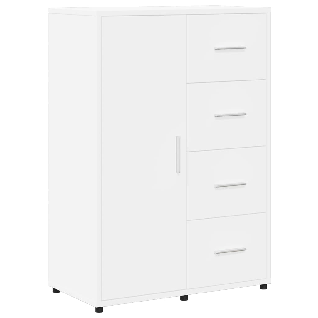 Dressoirs 2 st 60x31x84 cm bewerkt hout wit