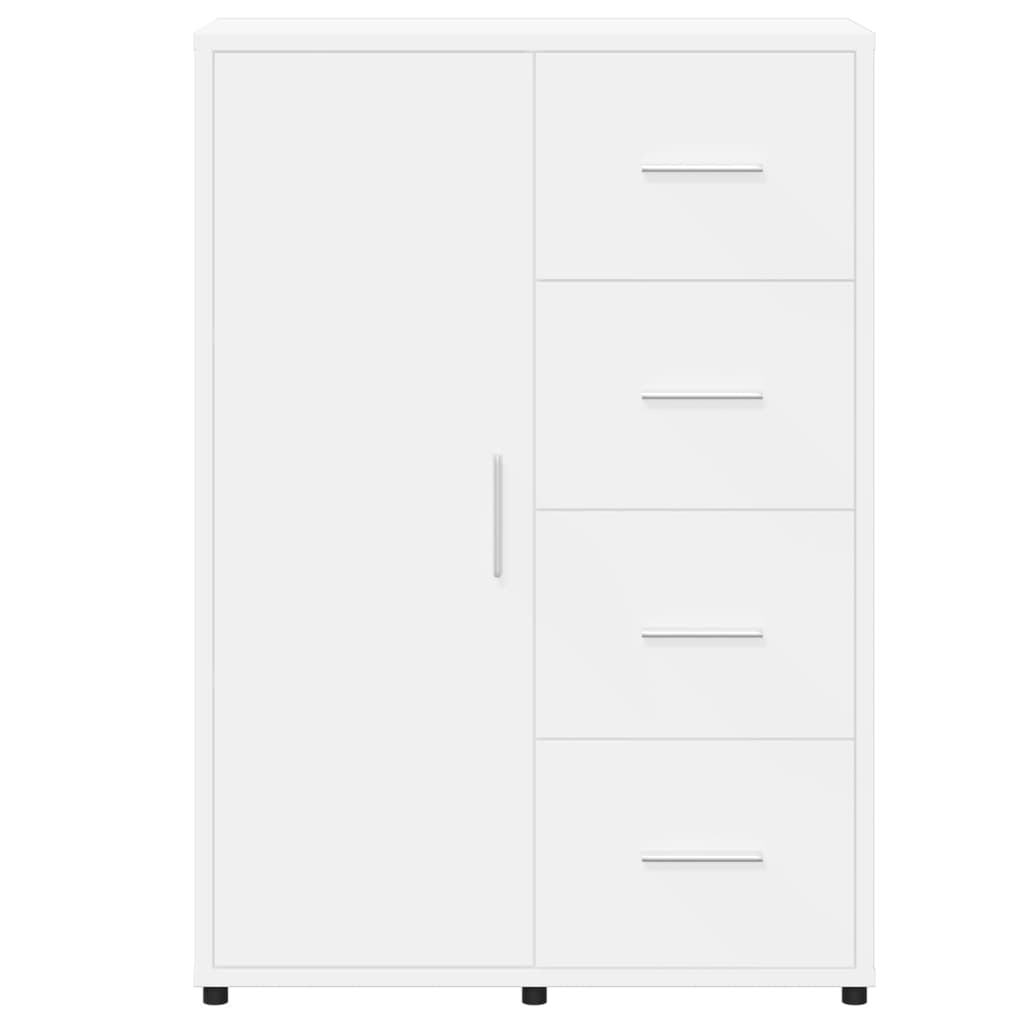 Dressoirs 2 st 60x31x84 cm bewerkt hout wit
