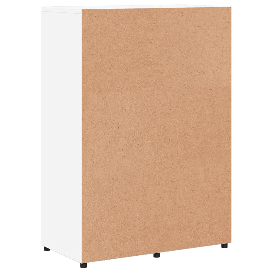 Dressoirs 2 st 60x31x84 cm bewerkt hout wit