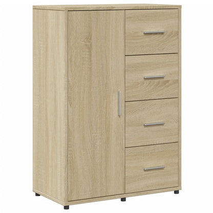 Dressoirs 2 st 60x31x84 cm bewerkt hout sonoma eikenkleurig