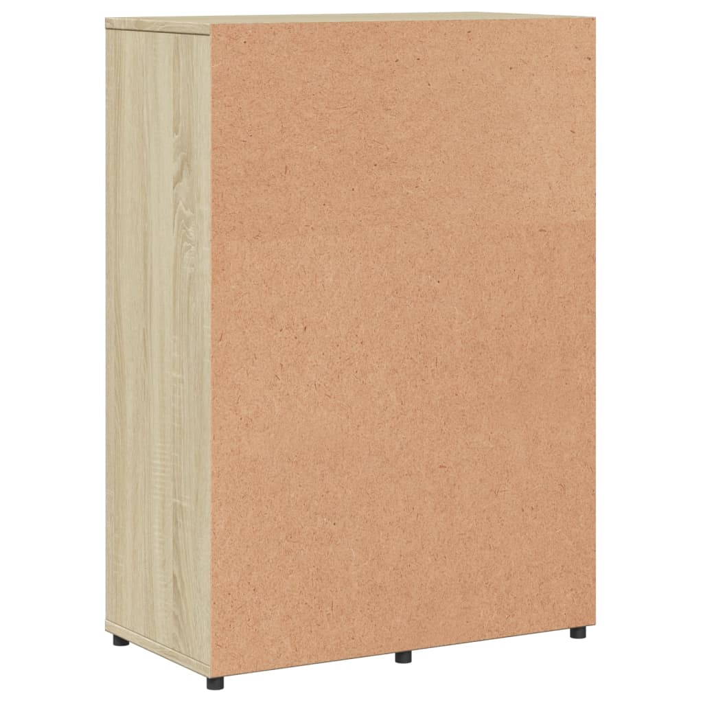 Dressoirs 2 st 60x31x84 cm bewerkt hout sonoma eikenkleurig