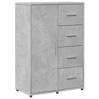 Dressoirs 2 st 60x31x84 cm bewerkt hout betongrijs