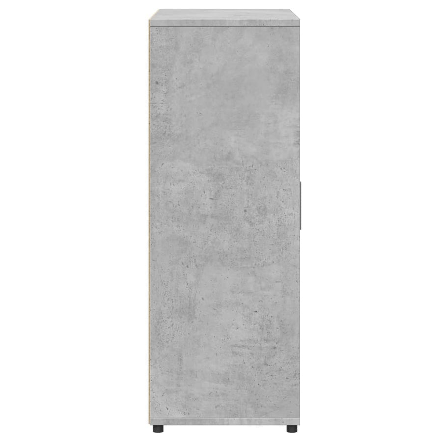 Dressoirs 2 st 60x31x84 cm bewerkt hout betongrijs