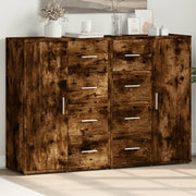 Dressoirs 2 st 60x31x84 cm bewerkt hout