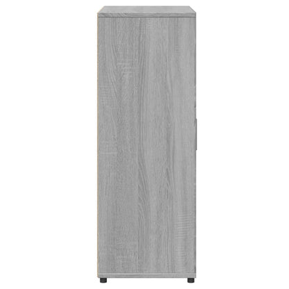 Dressoirs 2 st 60x31x84 cm bewerkt hout grijs sonoma eikenkleur