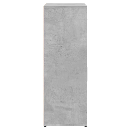 Dressoirs 2 st 60x30x84 cm bewerkt hout betongrijs