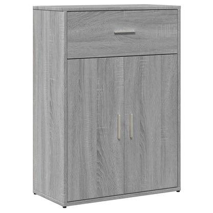 Dressoirs 2 st 60x30x84 cm bewerkt hout grijs sonoma eikenkleur
