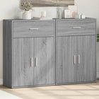 Sideboards 2 pcs 60x30x84 cm engineered wood grey Sonoma oak colour