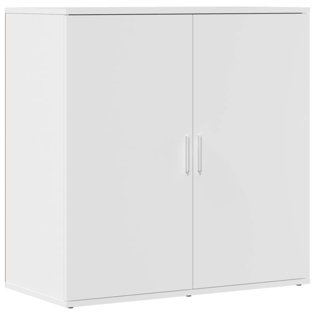 Dressoirs 2 st 79x38x80 cm bewerkt hout wit