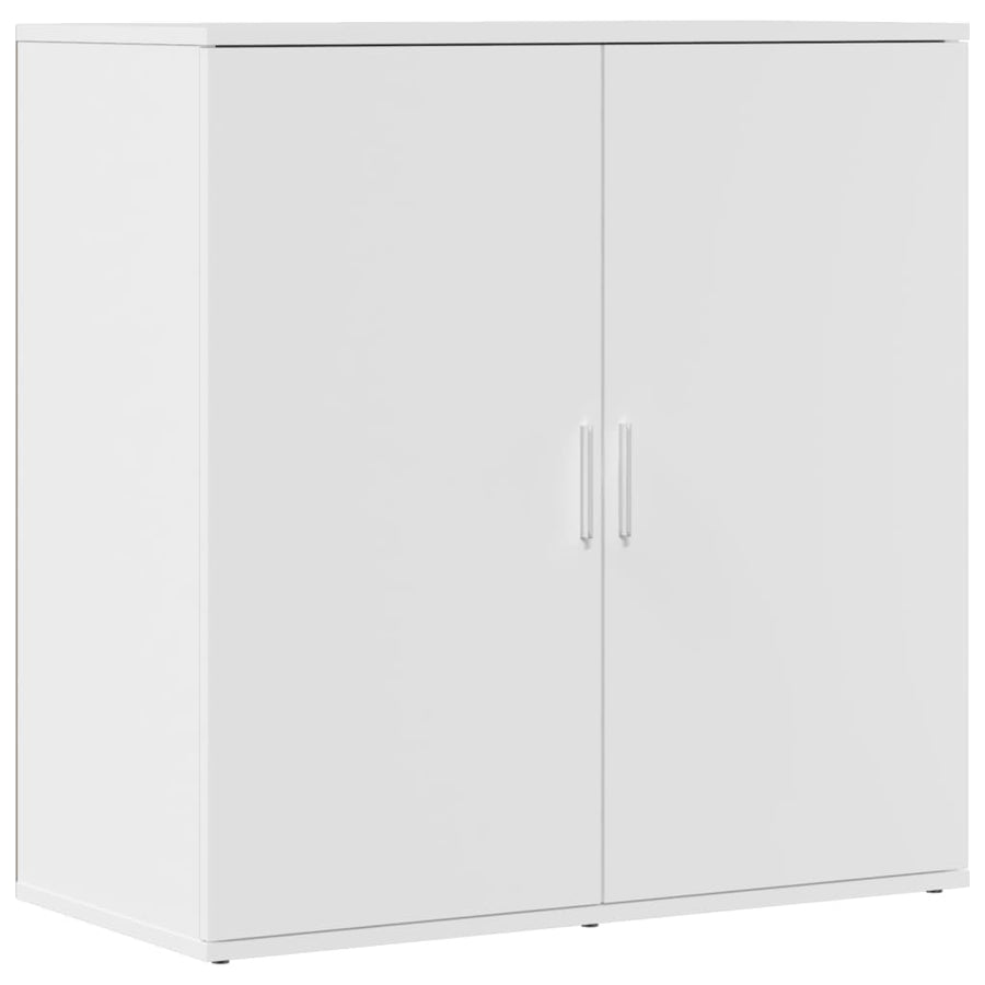 Dressoirs 2 st 79x38x80 cm bewerkt hout wit