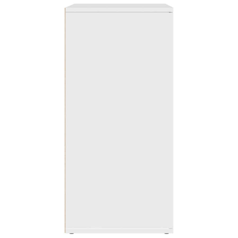 Dressoirs 2 st 79x38x80 cm bewerkt hout wit