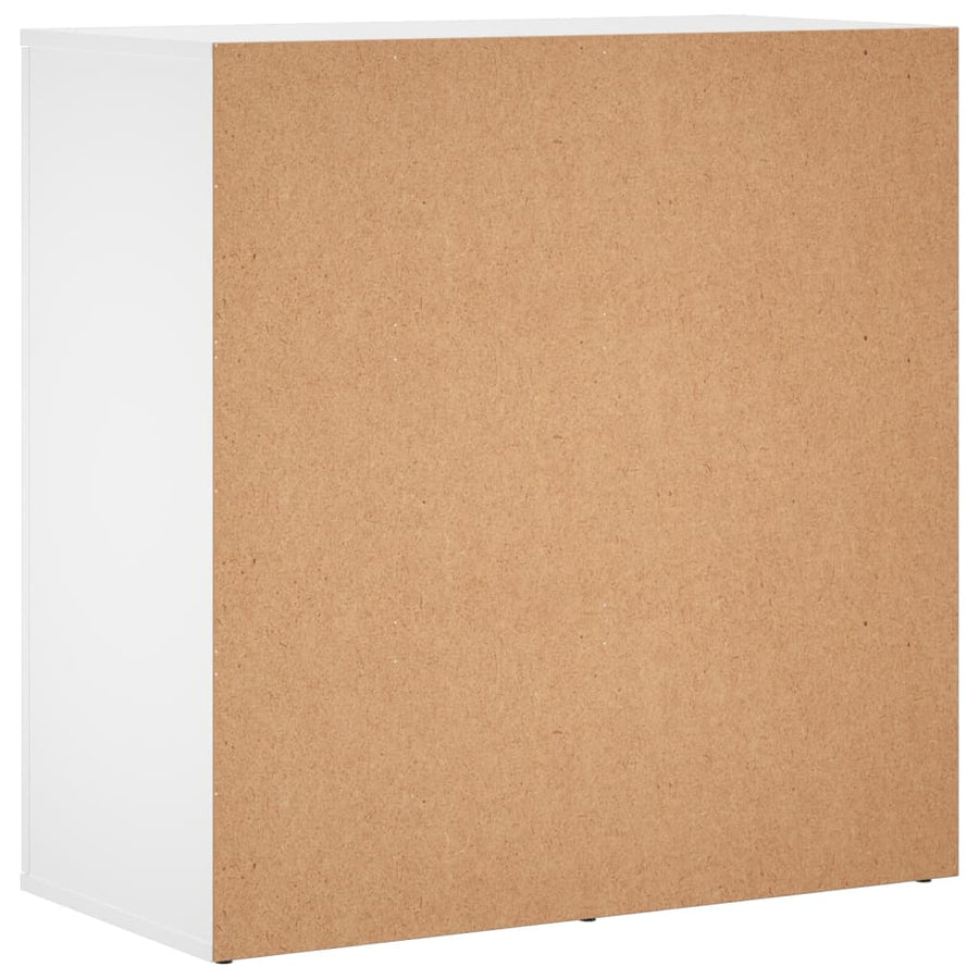 Dressoirs 2 st 79x38x80 cm bewerkt hout wit