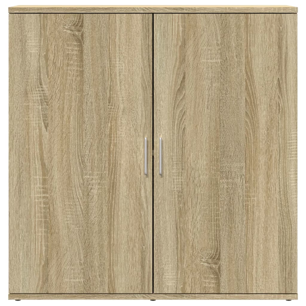 Dressoirs 2 st 79x38x80 cm bewerkt hout sonoma eikenkleurig