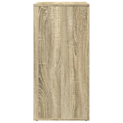 Dressoirs 2 st 79x38x80 cm bewerkt hout sonoma eikenkleurig