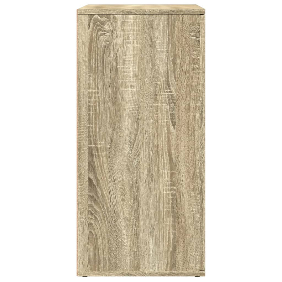 Dressoirs 2 st 79x38x80 cm bewerkt hout sonoma eikenkleurig
