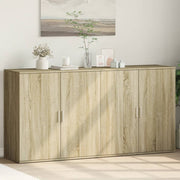 Dressoirs 2 st 79x38x80 cm bewerkt hout