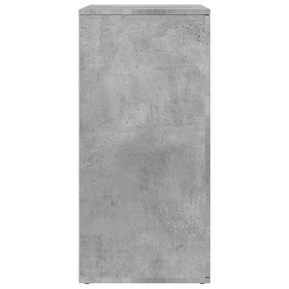 Dressoirs 2 st 79x38x80 cm bewerkt hout betongrijs