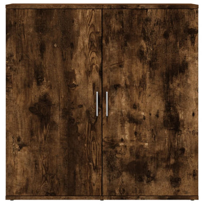 Dressoirs 2 st 79x38x80 cm bewerkt hout gerookt eikenkleurig