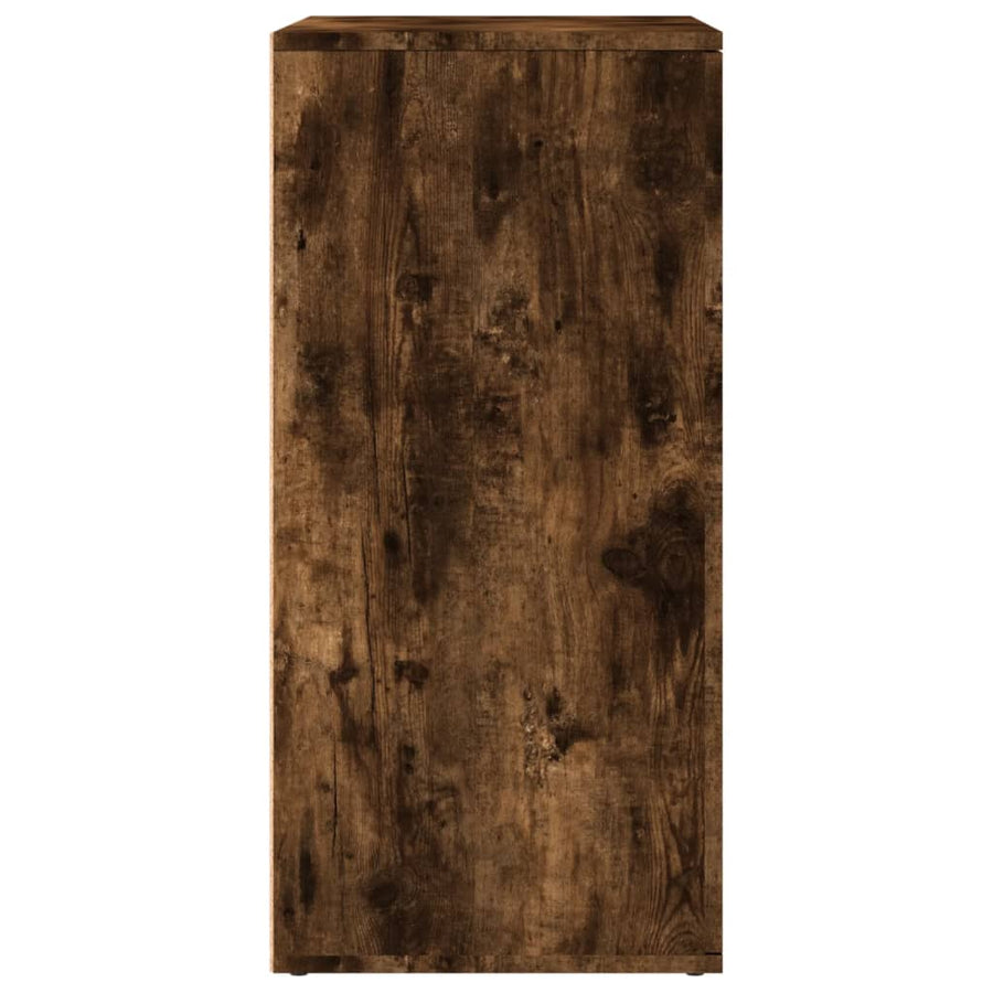 Dressoirs 2 st 79x38x80 cm bewerkt hout gerookt eikenkleurig