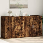 Sideboards 2 pcs 79x38x80 cm engineered wood smoked oak