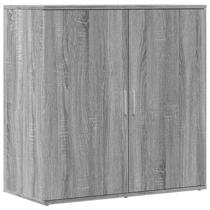 Dressoirs 2 st 79x38x80 cm bewerkt hout grijs sonoma eikenkleur