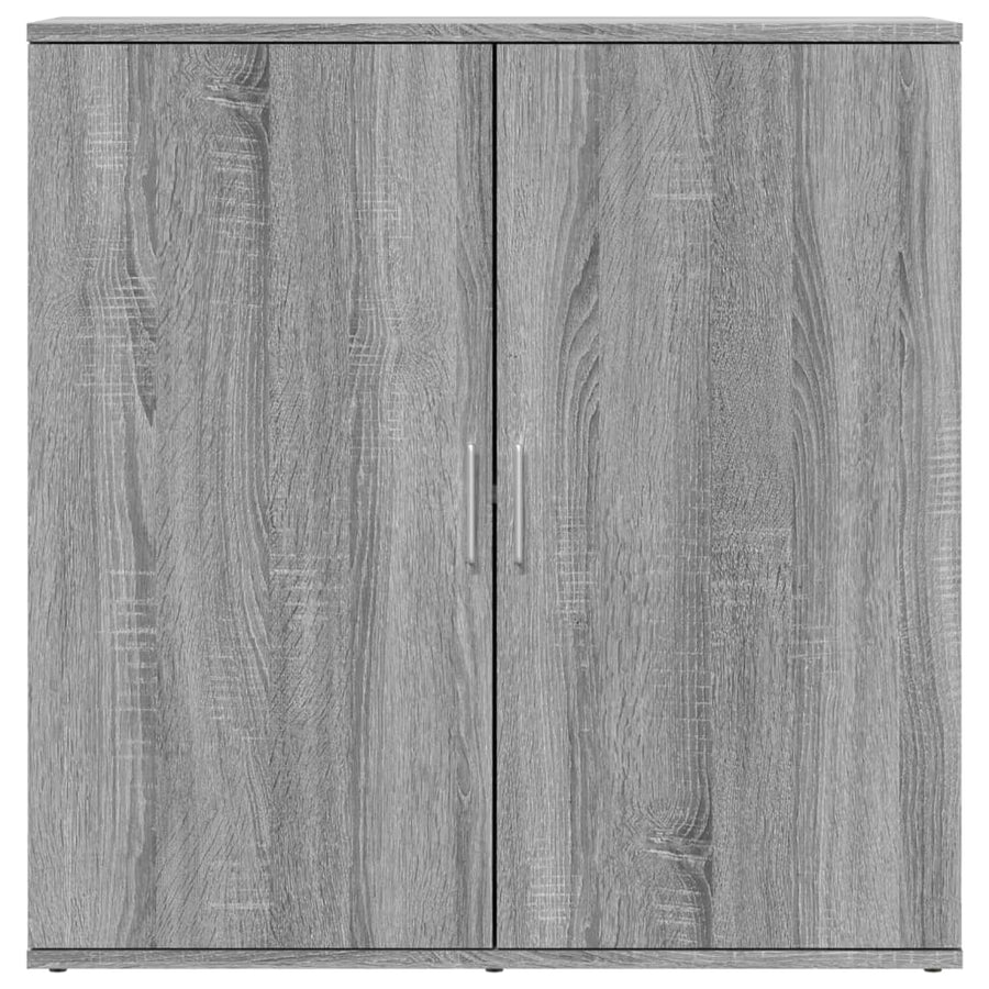 Dressoirs 2 st 79x38x80 cm bewerkt hout grijs sonoma eikenkleur