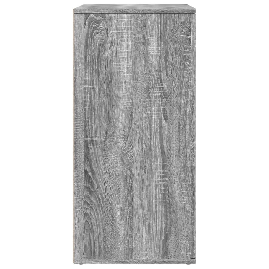 Dressoirs 2 st 79x38x80 cm bewerkt hout grijs sonoma eikenkleur