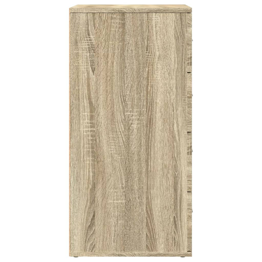 Dressoirs 3 st bewerkt hout sonoma eiken