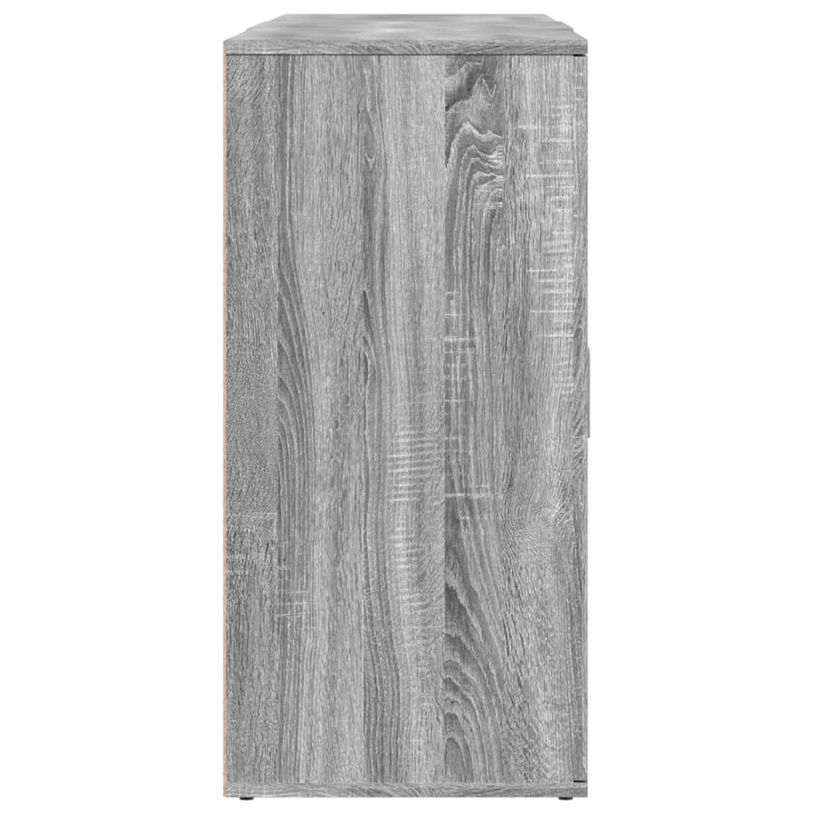 Dressoirs 3 st bewerkt hout grijs sonoma eikenkleurig