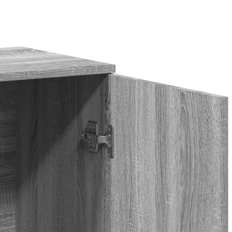 Dressoirs 3 st bewerkt hout grijs sonoma eikenkleurig