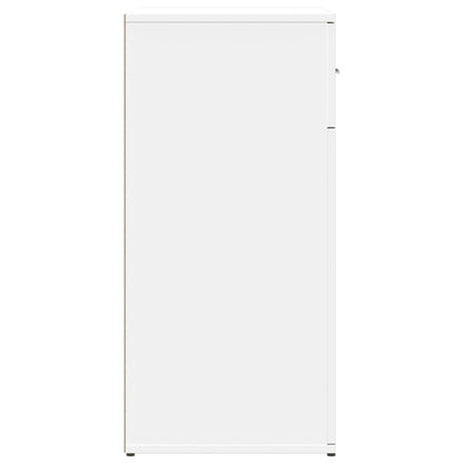 Dressoirs 2 st 79x38x80 cm bewerkt hout wit