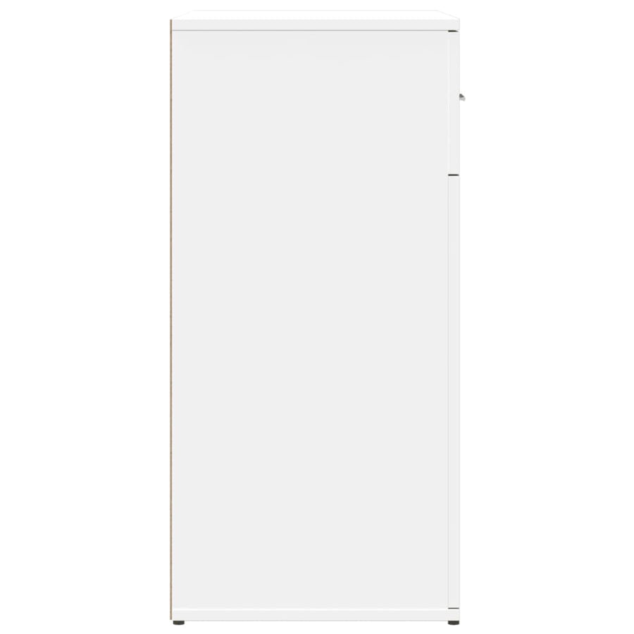 Dressoirs 2 st 79x38x80 cm bewerkt hout wit