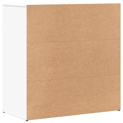 Dressoirs 2 st 79x38x80 cm bewerkt hout wit