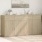 Sideboards 2 pcs 79x38x80 cm engineered wood Sonoma oak colour