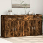 Sideboards 2 pcs 79x38x80 cm engineered wood smoked oak