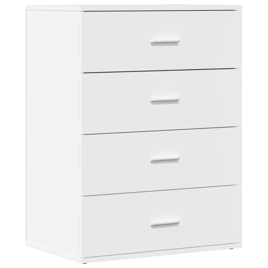 Dressoirs 2 st 60x39x80 cm bewerkt hout wit