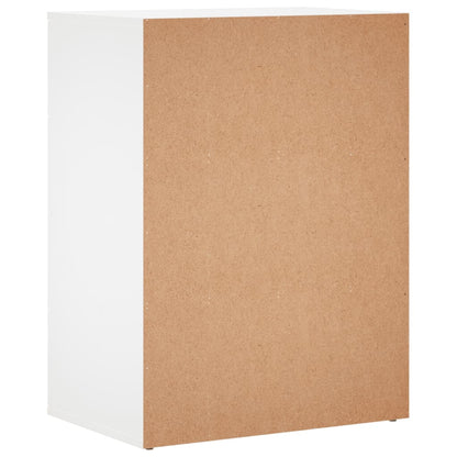 Dressoirs 2 st 60x39x80 cm bewerkt hout wit