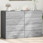 Sideboards 2 pcs 60x39x80 cm engineered wood grey sonoma