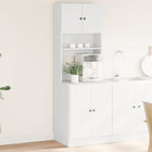 Kitchen cabinet 60x50x180 cm engineered wood white
